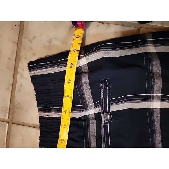 Nwt Shaka Wear Cargo Shorts Men's Sz 4XL Navy BluePlaid Drawstring Elastic Waist - Picture 13 of 13